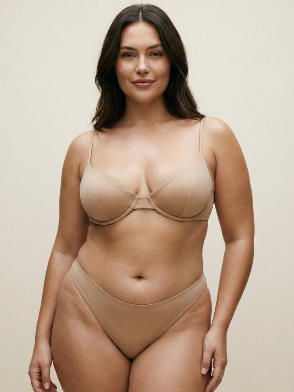 Monica Hansen Beige Bikini Set